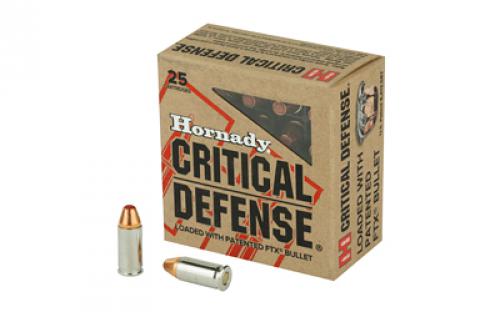 Hornady Critical Defense, 32 ACP, 60 Grain, FlexTip, 25 Round Box 90063