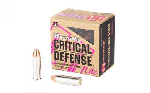 Hornady Critical Defense, 38 Special, 90 Grain, Flex Tip, 25 Round Box 90300