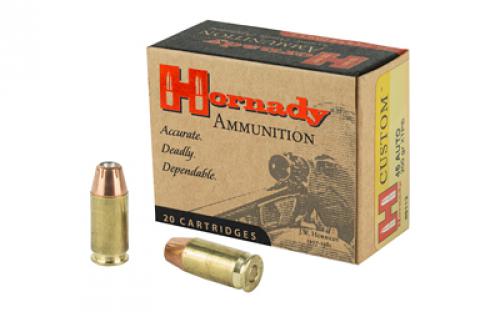 Hornady Custom, Self Defense, 45ACP, 200 Grain, Jacketed Hollow Point, XTP, 20 Round Box 9112