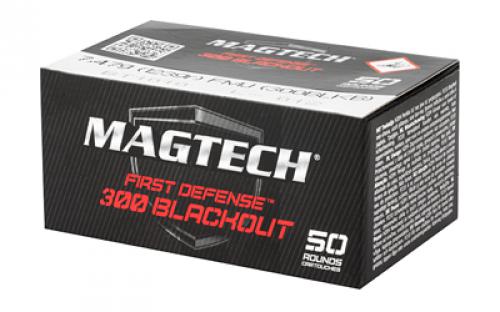 Magtech First Defense, 300 Blackout, 123 Grain, Full Metal Jacket, 50 Round Box 300BLKB