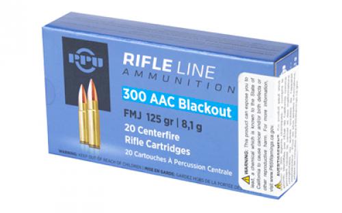 Prvi Partizan Rifle, 300 Blackout, 125 Grain, Full Metal Jacket, 20 Round Box PP300BF