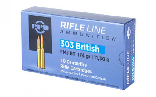 Prvi Partizan Rifle, 303 British, 174 Grain, Full Metal Jacket, 20 Round Box PP303F