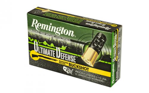 Remington Ultimate Defense, 12 Gauge 2.75", #4 Shotshell, 21 Pellets, 5 Round Box 20637