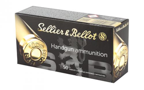 Sellier & Bellot Pistol, 10MM, 180 Grain, Full Metal Jacket, 50 Round Box SB10A