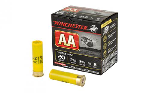 Winchester Ammunition AA Target Load, 20 Gauge, 2.75, #8, .875oz, Shotshell, 25 Round Box AA208