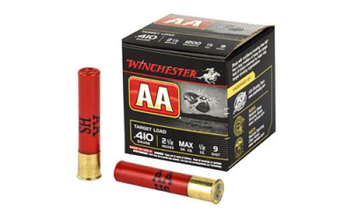 Winchester Ammunition AA Target Load, 410 Gauge, 2.5, #9, .5 oz, Shotshell, 25 Round Box AA419