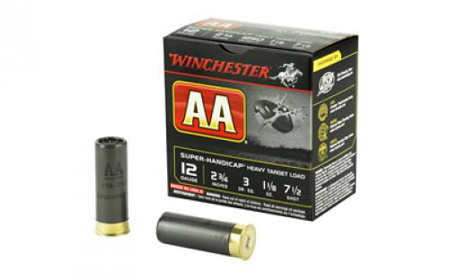 Winchester Ammunition AA Super Handicap, 12Ga 2.75, #7.5, Shotshell, 25 Round Box AAHA127