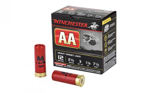 Winchester Ammunition AA Heavy Target Load, 12 Gauge, 2.75", #7.5, 1 1/8 oz, Shotshell, 25 Round Box AAM127