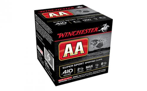 Winchester Ammunition AA Supersport Sporting Clay, 410 Gauge 2.5, #8.5 Shot, 1/2 oz, Shotshell, 25 Round Box AASC4185