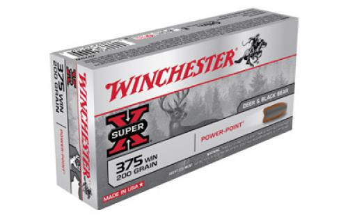Winchester Ammunition Super-X, 375WIN, 200 Grain, Power Point, 20 Round Box X375W