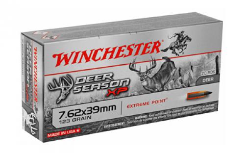 Winchester Ammunition Deer Season, 762X39, 123 Grain, Poly Tip, 20 Round Box X76239DS