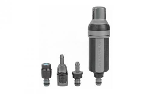 Aquamira Frontier Max, Filtration System, Includes Backcountry Plus Filter, Black and Gray 67016