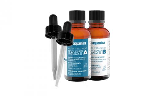 Aquamira Water Treatment Drops, 2 oz, Glass Bottles, Treats Up to 30 Gallons of Water 67204