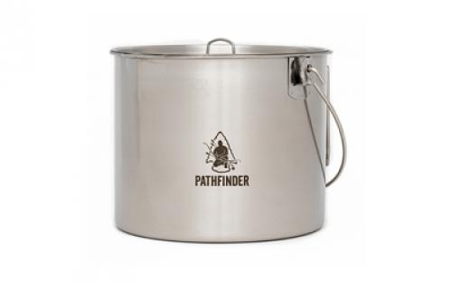 Pathfinder 120oz Bush Pot/Lid Set, Stainless Steel PF120BP-102