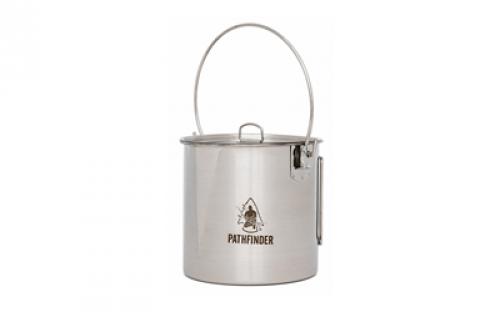 Pathfinder 64oz Bush Pot and Lid Set, Stainless Steel PF64BP-102