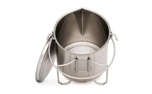 Pathfinder 64oz Bush Pot and Lid Set, Stainless Steel PF64BP-102