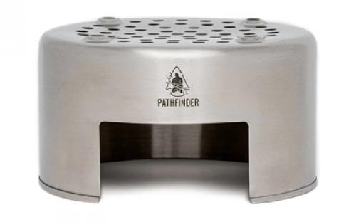 Pathfinder Bush Pot and Pan Stove, Stainless Steel PFPS-102