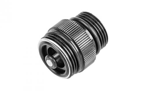 Arisaka Defense Tailcap Adapter, Fits Rail Mounted Streamlight ProTac 1/2, Anodized Finish, Black, Allows Use of SureFire Tailcaps on Rail Mounted Streamlight ProTac 1/2 TA-RM12
