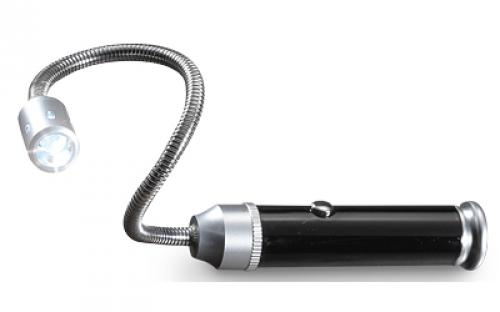 Real Avid Bore Light, Flashlight, Magnetic Base, LED Beam, 5 Flex Neck, Black and Red Finish AVBR101-B