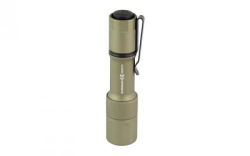 Cloud Defensive MCH, Mission Configurable Handheld, High Candela, Flashlight, 1100 Lumens, Accepts 18650 and CR123A Batteries, Single Output, Aluminum, Anodized Finish, Flat Dark Earth, Includes Charger, 18650 Battery, and Pocket Clip MCH 2.0-HC-DF-P-650 FDE
