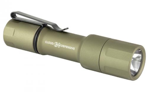 Cloud Defensive MCH, Mission Configurable Handheld, High Candela, Flashlight, 1100 Lumens, Accepts 18650 and CR123A Batteries, Single Output, Aluminum, Anodized Finish, Flat Dark Earth, Includes Charger, 18650 Battery, and Pocket Clip MCH 2.0-HC-DF-P-650 FDE