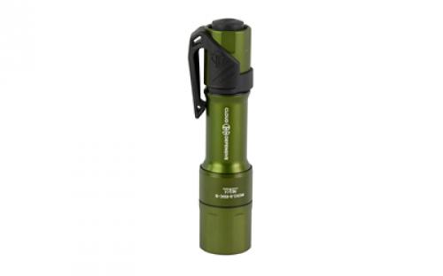 Cloud Defensive MCH, Mission Configurable Handheld, Everyday Carry, Flashlight, 1400 Lumens, Single Output, Aluminum, Anodized Finish, Olive Drap Green, Includes Charger and Pocket Clip MCH2.0-EDC-S-650-ODG