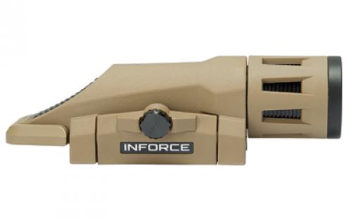 INFORCE WML-Weapon Mounted Light, Multifunction Weaponlight, Gen 2, Fits Picatinny, Flat Dark Earth, 400 Lumen for 1.5 Hours, White LED, Constant/Momentary/Strobe, Ability to Switch Between Momentary Only to Full Function Modes IF71002DE
