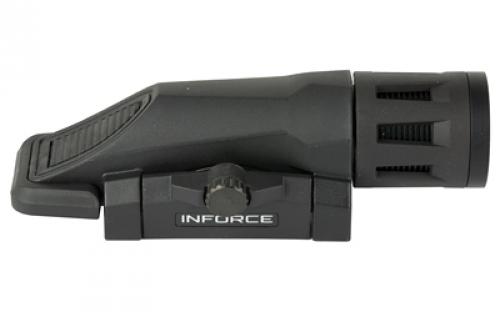 INFORCE WML-Weapon Mounted Light, White/IR Multifunction Weaponlight, Gen 2, Fits Picatinny, Black, 400 Lumen for 1.5 Hours, White LED, Secondary IR LED 100mW, 4 Hours, Constant/Momentary/Strobe, Strobe Disable IF71004