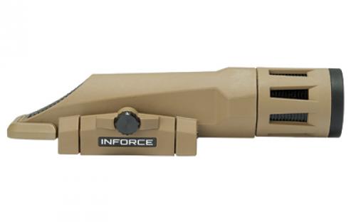 INFORCE WMLx, Weaponlight, White/Infrared, Gen 2, Fits Picatinny, Flat Dark Earth, 700 Lumen for 2 Hours, White LED,  Secondary IR LED 400mW, 4 Hours, Primary White Light, Constant/Momentary/Strobe, Strobe Disable IF71005DE