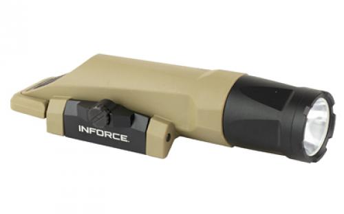 INFORCE WMLx, Weaponlight, Gen 3, Fits Picatinny, Flat Dark Earth, 1100 Lumen for 2 Hours, White LED, Constant/Momentary/Strobe IF71012DE