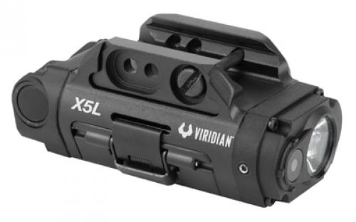 Viridian Weapon Technologies X5L Gen 3 Universal Mount Green Laser With Tactical Light (500 Lumens) Featuring INSTANT-ON, Removable Rechargeable Battery 930-0015