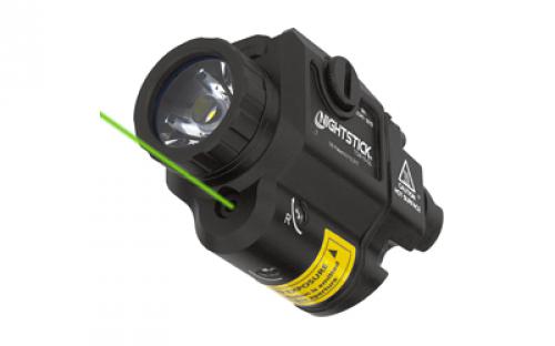 Nightstick TCM-10-GL, Tactical Weapon-Mounted Light with Green Laser, 650 Lumens, 2 Hour Run Time, IP-X7 Waterproof, Matte Finish, Black TCM-10-GL
