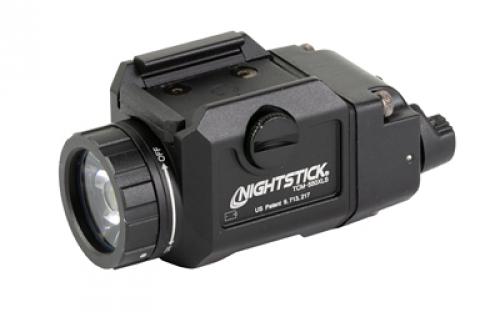 Nightstick TCM-550XLS, Compact Weapon-Mounted Light w/Strobe, 550 Lumens, 4,612 Candela, Black, 2.5 Hours of Runtime, Waterproof TCM-550XLS