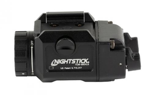 Nightstick TCM-550XLS, Compact Weapon-Mounted Light w/Strobe, 550 Lumens, 4,612 Candela, Black, 2.5 Hours of Runtime, Waterproof TCM-550XLS