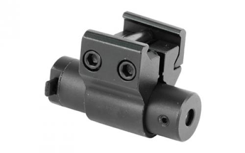 NCSTAR Compact Red Laser, Black, Mounts to Most Weaver Style/ Picatinny Rails, Fully Adjustable for Windage and Elevation, Side to Side Toggle On/Off, Uses (2) LR44 Batteries (Included) ACPRLS