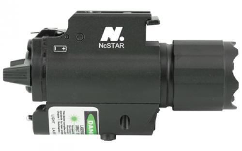 NCSTAR 200 Lumen Cree LED Flashlight and Laser with Quick Release Mount, Fits Weaver/Picatinny Rails, Ambidextrous Momentary or Constant-On Switch AQPFLSG