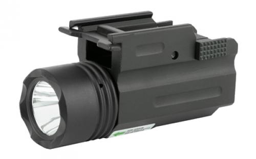 NCSTAR Flashlight & Green Laser with Quick Release Mount, Fits Picatinny/Weaver Rail, 200 Lumens, Green Laser, Black, Light and Laser Modules are Interchangeable AQPTFLG