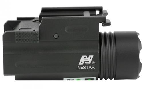 NCSTAR Flashlight & Green Laser with Quick Release Mount, Fits Picatinny/Weaver Rail, 200 Lumens, Green Laser, Black, Light and Laser Modules are Interchangeable AQPTFLG