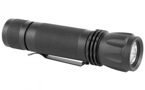 NCSTAR 3W 160 Lumens LED Flashlight, Fits Picatinny/Weaver Rail, 160 Lumens, Black, Momentary and Constant On/Off Cap Switch ATFLB