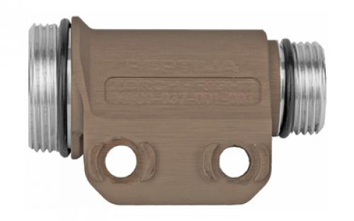 Reptilia Torch, Fits Modlite Systems bezels and tail caps as well as Surefire KE2-DF bezel and tail caps, Right Side Mount, M-Lok Mounting Hardware Included, Tobacco, Anodized 100-113