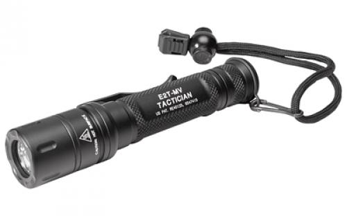 Surefire Tactician, 6V, Dual Output 5/800 Lumens, White LED, Tactical Switch, Aluminum, Black Finish E2T-MV