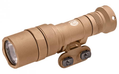 Surefire M340C Scout Pro Flashlight, LED, 500 Lumens, Tan Finish, 1913 Picatinny Mount installed, MLOK Mount included, Z68 On/Off Tailcap M340C-TN-PRO