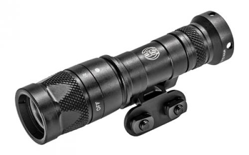 Surefire M340V Scout Pro Flashlight, LED, 250 Lumens White Light/100mW of IR, Black Finish, 1913 Picatinny Mount installed, MLOK Mount included, Z68 On/Off Tailcap M340V-BK-PRO