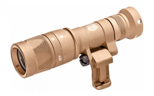 Surefire M340V Scout Pro Flashlight, LED, 250 Lumens White Light/100mW of IR, Tan Finish, 1913 Picatinny Mount installed, MLOK Mount included, Z68 On/Off Tailcap M340V-TN-PRO