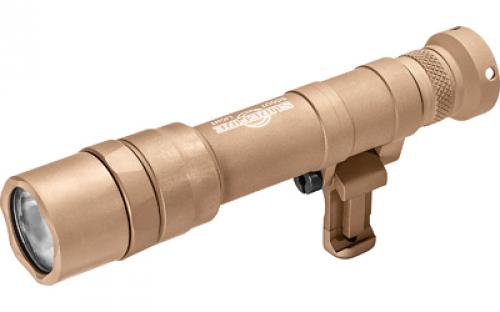 Surefire M640DF Scout Pro Flashlight, LED, 1500 Lumens, Tan Finish, 1913 Picatinny Mount installed, MLOK Mount included, Z68 On/Off Tailcap, SF18650B Micro-USB Rechargeable Battery Included M640DF-TN-PRO