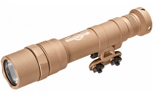 Surefire M640DF Scout Pro Flashlight, LED, 1500 Lumens, Tan Finish, 1913 Picatinny Mount installed, MLOK Mount included, Z68 On/Off Tailcap, SF18650B Micro-USB Rechargeable Battery Included M640DF-TN-PRO