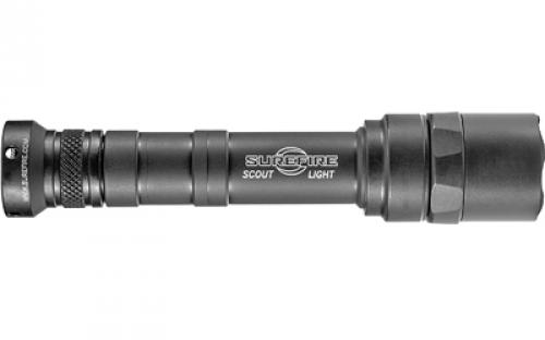 Surefire M640U Scout Pro Flashlight, LED, 1000 Lumens, Black, 1913 Picatinny Mount installed, MLOK Mount included, Z68 On/Off Tailcap M640U-BK-PRO