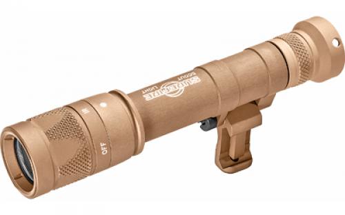 Surefire M640V Scout Pro Flashlight, LED, 350 Lumens White Light/120mW of IR, Tan Finish, 1913 Picatinny Mount installed, MLOK Mount included, Z68 On/Off Tailcap M640V-TN-PRO
