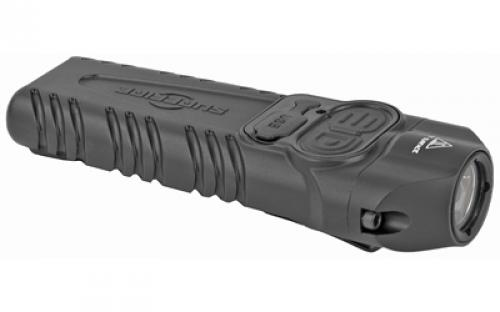 Surefire STILETTO, Flashlight, High 1,000 Lumens, Medium 300 Lumens, Low 25 Lumens, Tactical Switch with Optional Strobe, Programmable, Black Mil-Spec Hard Anodized Aluminum Body, Black Melonite Coated Pocket Clip PLR-B