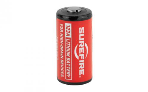 Surefire Battery, CR123A Lithium,12 Pack, Red SF12-BB